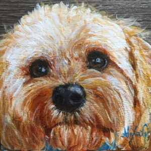 Mini Pet Portrait A1 (4″ x 4″) Commission