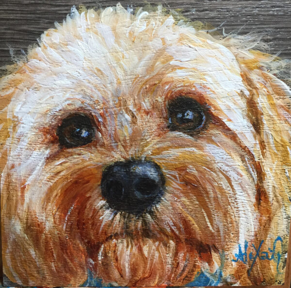 Mini Pet Portrait A1 (4″ x 4″) Commission