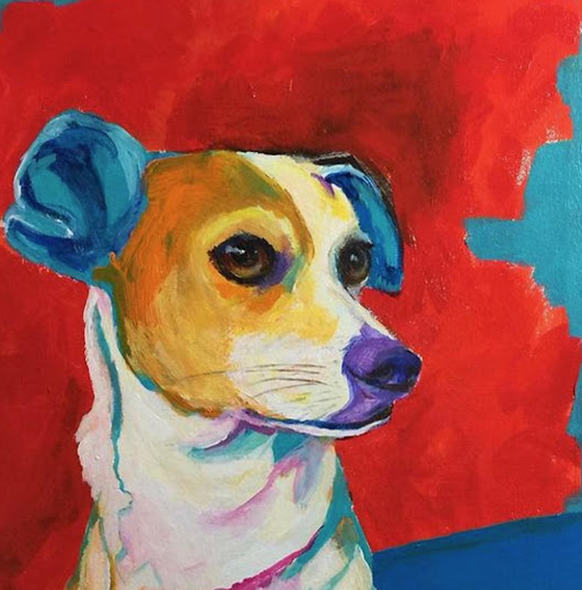dog painting in houston